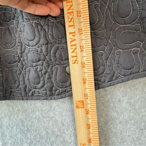 Womens Kerrits Quilted Equestrian Lightly Insulated Gray Jacket sz. Medium #AD - Picture 12 of 12